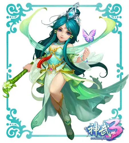 神武3新花解语单髻仙衣温婉可人首席弟子黄子韬降临