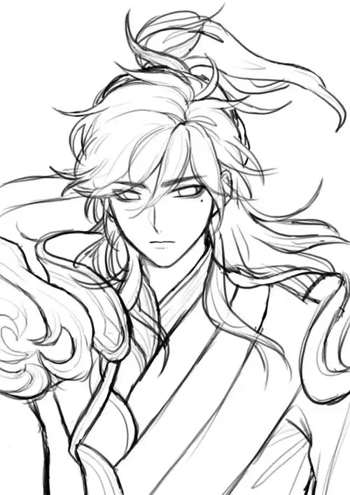 omg画草稿是真滴快乐#李信  #一念神魔  #王者荣耀  #画画