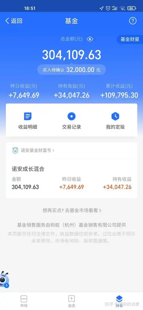 你在支付宝基金赚了多少钱?