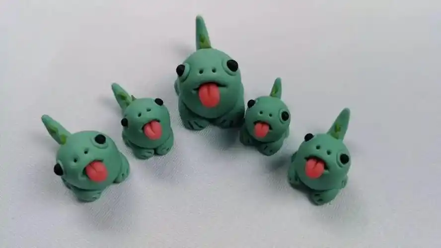 趣味手工可爱的粘土小恐龙