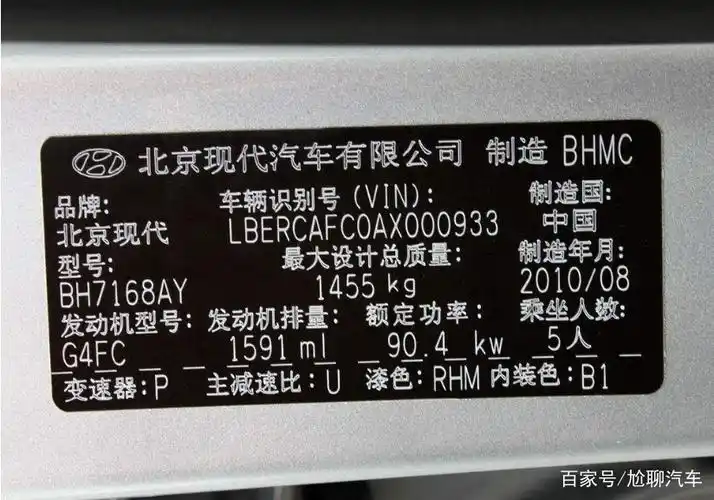 发动机铭牌,汽车的心脏一定要看看.