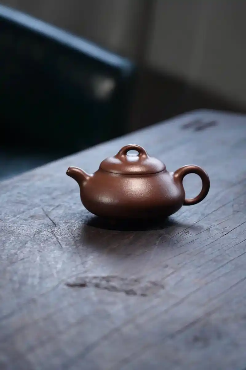 紫砂壶推荐——矮石瓢 【风音堂】实力派吴界明老师作品 矮石瓢 容量