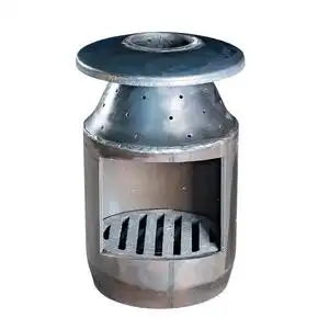 农村新款室内烤火炉专用胆配件烧柴火内胆耐高温柴煤一体气化炉芯