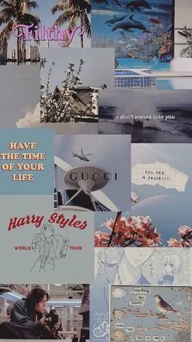 有没有小伙伴喜欢这种拼贴壁纸呢?