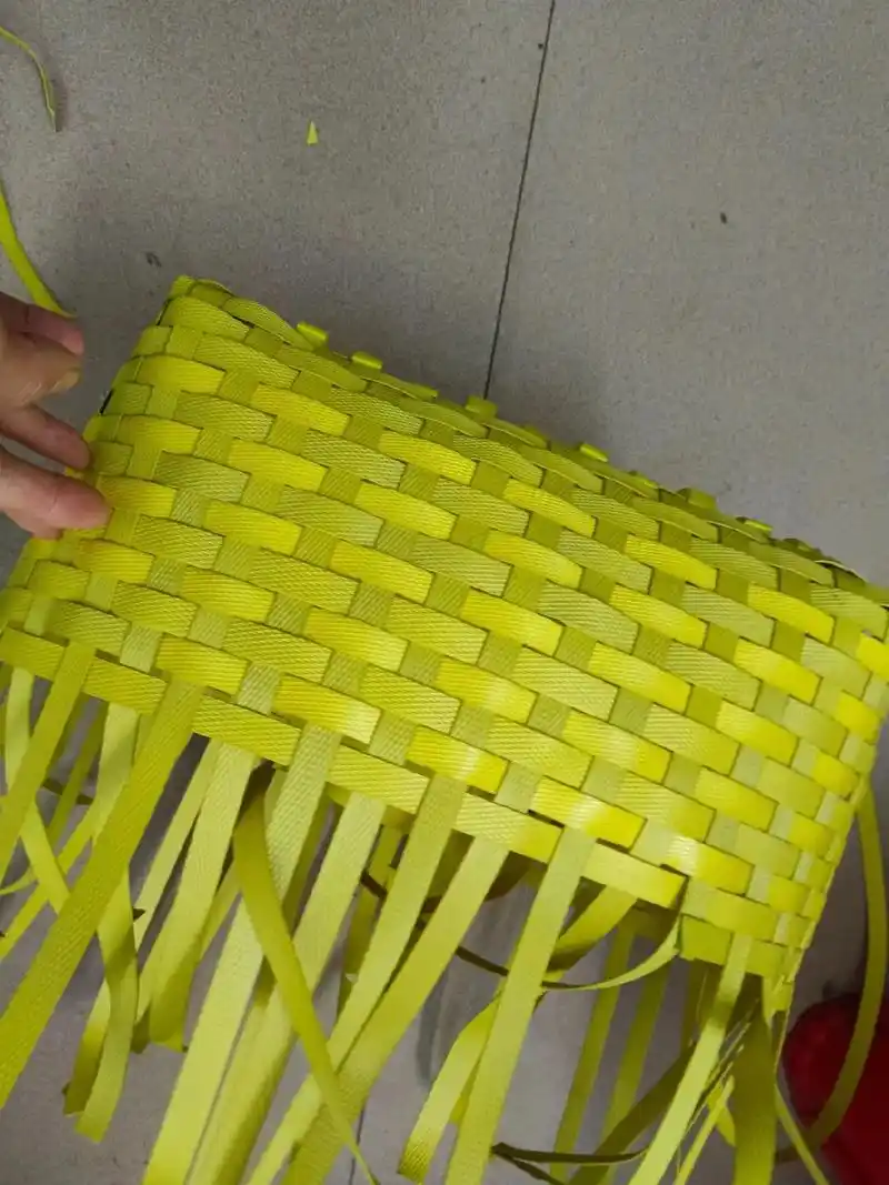 费物利用编织菜篮子.大家都利用 - 抖音