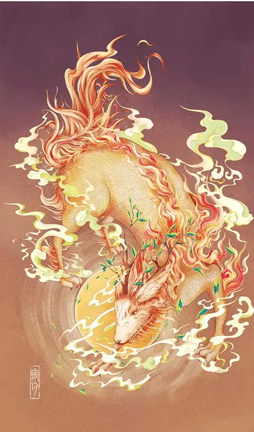 上古神兽白泽丨商业插画设计