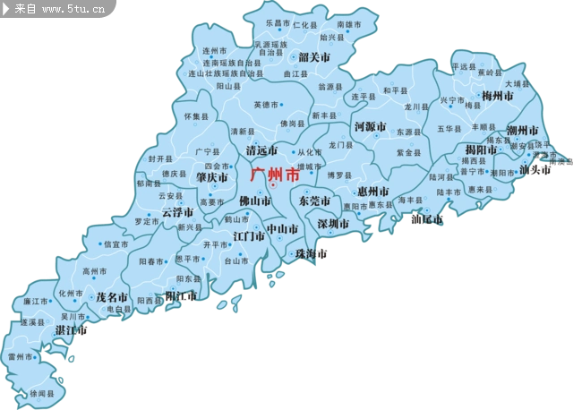 广东省电子地图全图