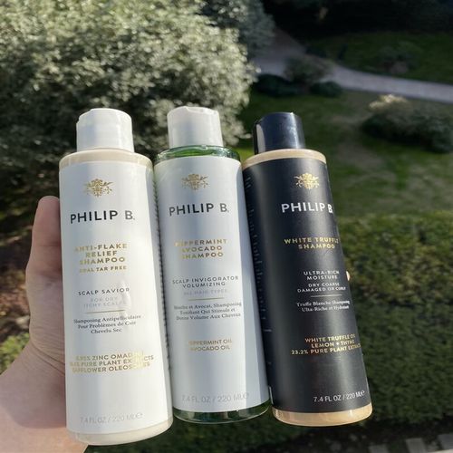 颜色丽人philip bphilip b薄荷鳄梨沉香琥珀去屑白松露木兰蓬松洗发水