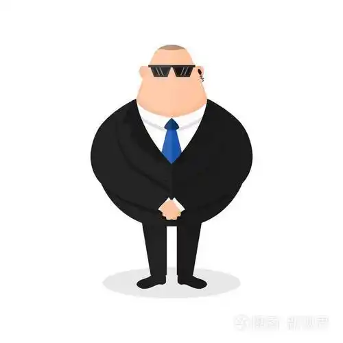 强的保镖保安人员矢量