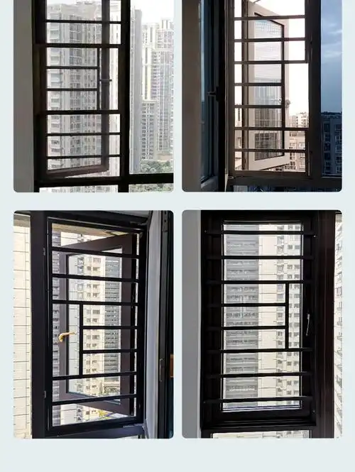 防盗窗户家用自装儿童防护栏定制阳台高层防坠落安平开窗新型窗平方米
