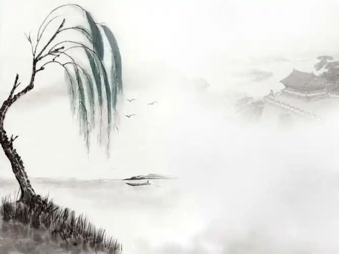 古风ppt模板17383