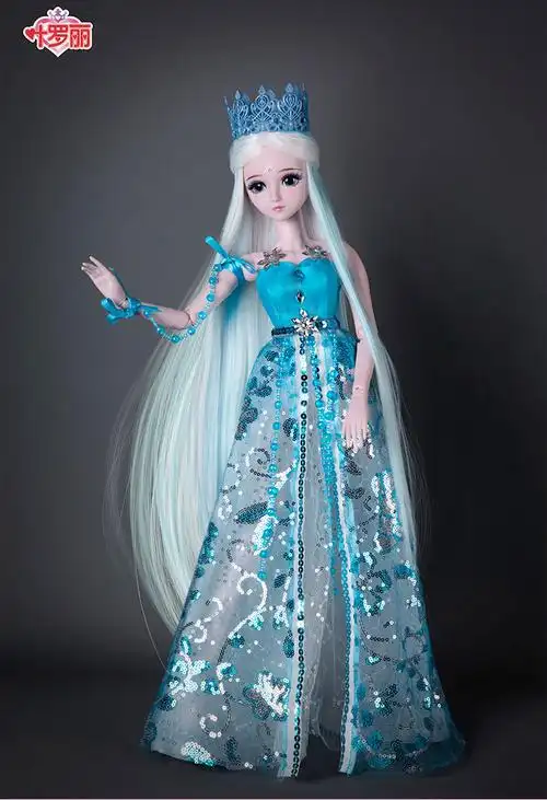 叶罗丽精灵梦芭比娃娃大礼盒冰公主60厘米儿童礼物换装玩具洋娃娃