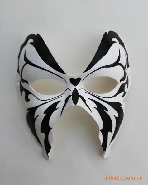 手绘面具图片 手绘面具图片半脸少女