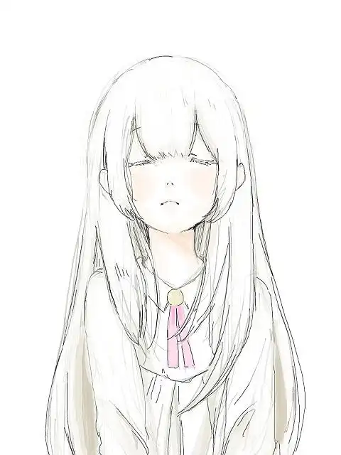 间单好画的唯美卡通动漫女生人物