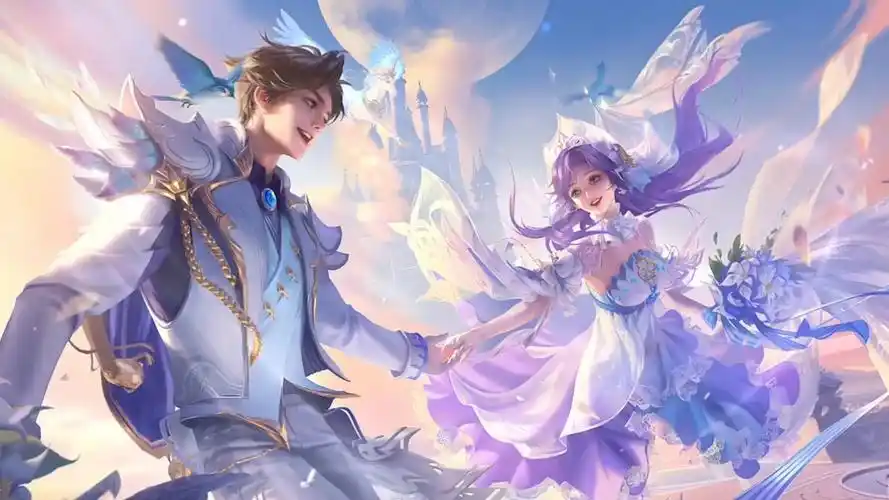 王者荣耀大乔孙策挚爱花嫁动态壁纸