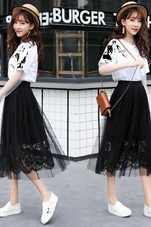 纱裙半身裙冬天_冬天莎莎裙 秋冬季2018沙沙网纱裙子中长裙学生半截下