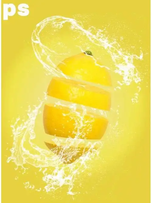 ps海报学习来啦新鲜水果