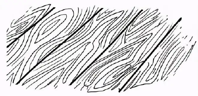 step1:先用比较粗的笔刷画些斜线,这里就是木板.