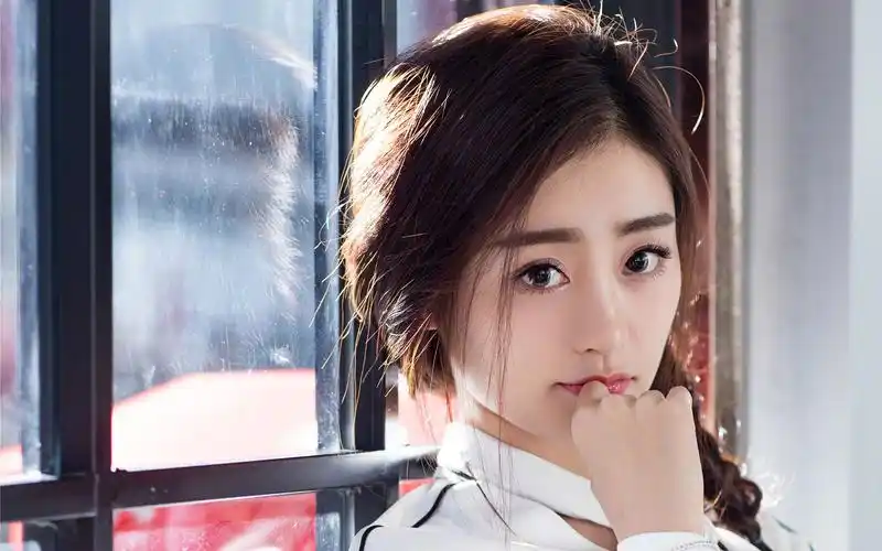 玄女祝绪丹时尚清新唯美写真图片桌面壁纸