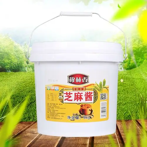 「甄选」芝麻酱5kg桶装正宗热干面火锅蘸料凉皮拌面商用餐饮专用10斤