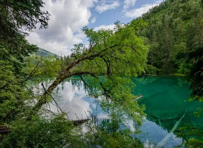 镶嵌在川西北高原上的璀璨明珠---神仙池_钙化_九寨沟县_风景区