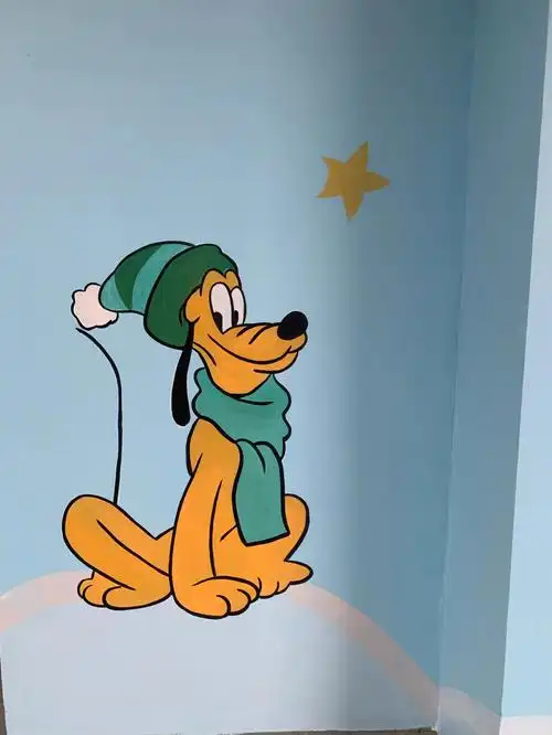 小区活动中心卡通墙绘