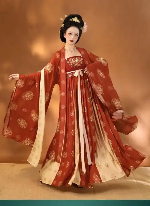 a1-a-017,018长恨歌唐制原创汉服女夏季唐风刺绣诃子裙大袖衫女士汉服