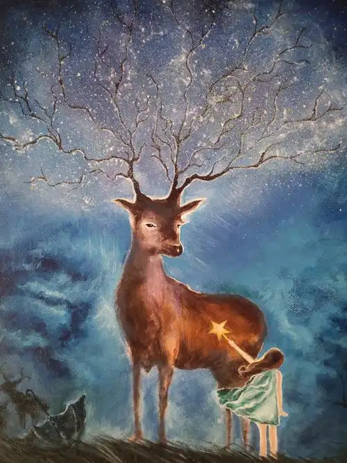 星星点灯麋鹿给你架来星空