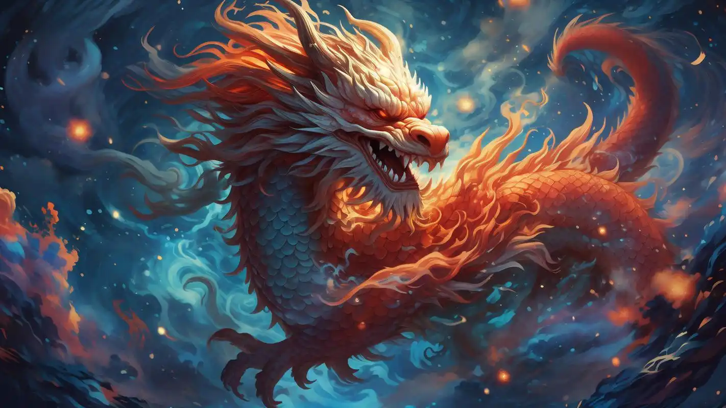 高清龙与星空壁纸9378让手机桌面更炫酷!