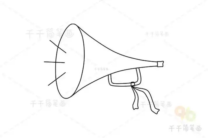 不能按喇叭标志简笔画