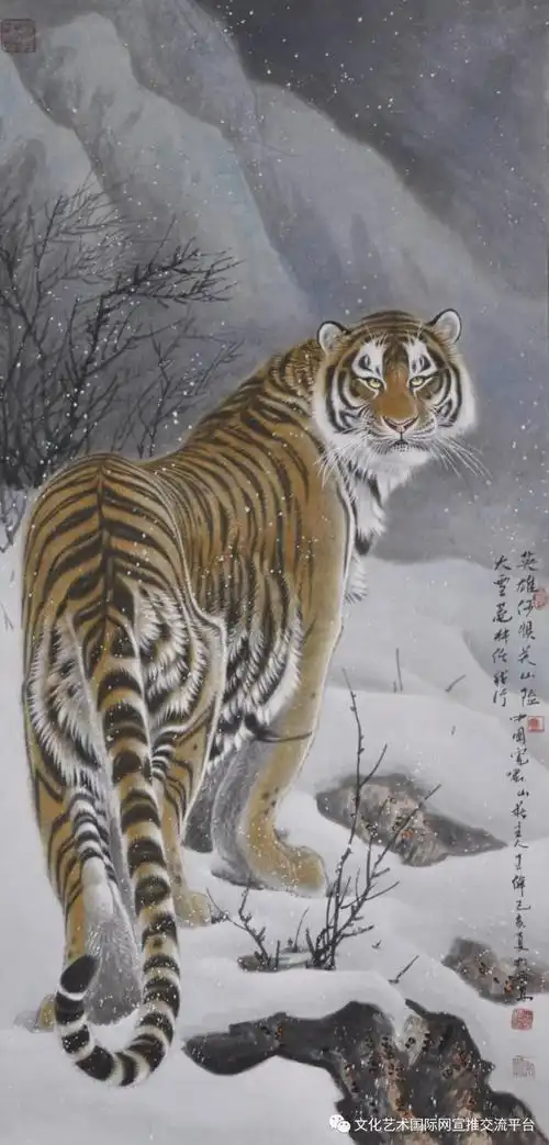 文化艺术国际网精品书画走近国家一级美术师虎啸山庄书画研究院院长王