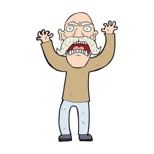 卡通片生气的老头,卡通片生气的老头
