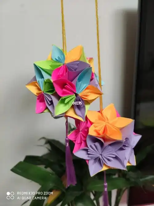 手工绣球花开始的第一步