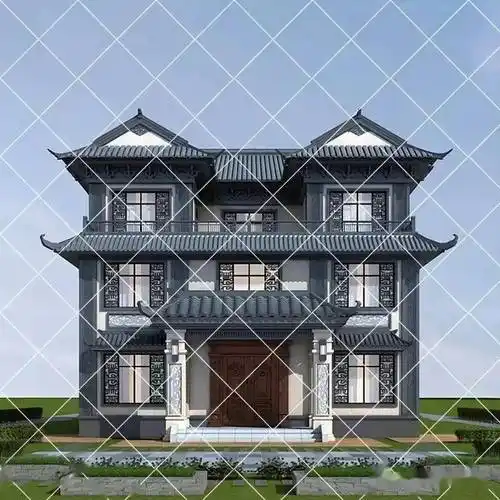 三层新中式农村自建房别墅 18款新中式田园别墅设计效果图