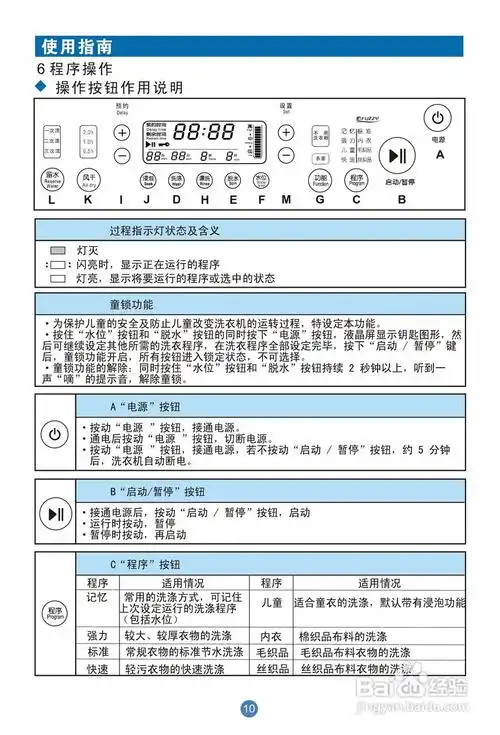 海尔洗衣机xqsb60-828型使用说明书:[2]