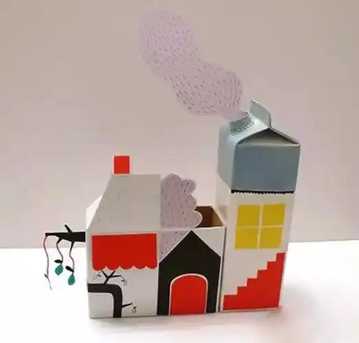我们先来欣赏一下牛奶盒的手工作品变废为宝的各种牛奶盒创意小制作