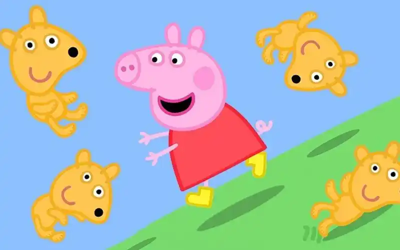 小猪佩奇抱着泰迪熊,找到猪妈妈,儿童益智拼图游戏_哔哩哔哩_bilibili