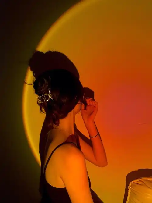 日落灯拍照把落日藏在家中