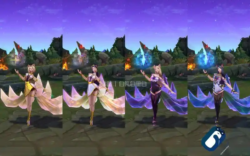 阿狸(狐狸) 2018/至臻版/至臻2022典藏版 新旧模型对比展示 kda系列