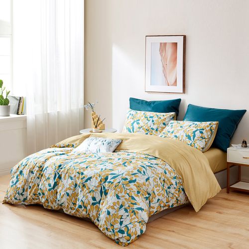 梦洁家纺新疆棉花四件件套40支纯棉全绵印花12m15m床品套件