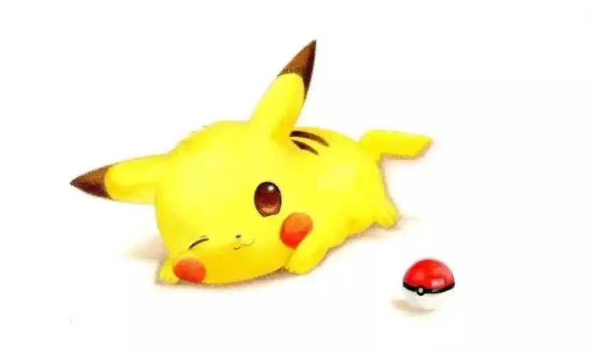 好可爱的皮卡丘彩铅手绘卡通动物画及步骤图