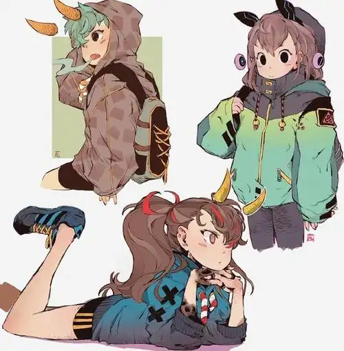 超可爱的二次元萝莉立绘人物插画,可爱又不失飒爽之气,谁不爱呢|插画