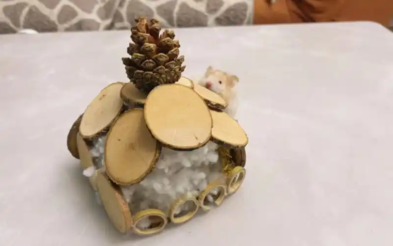 木块手工小房子