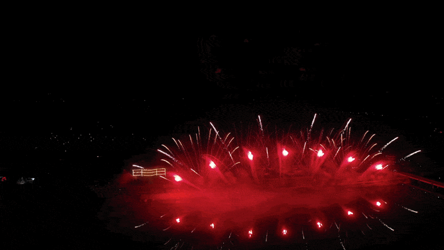 今晚,这场烟花秀震撼百万砀山人!_梨花