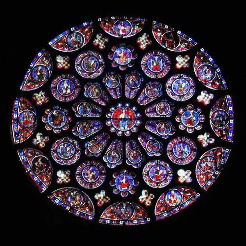 巴黎圣母院的玫瑰花窗