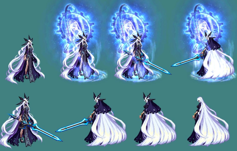 逐一去掉部位装扮,展示女鬼剑士至尊时装,给玩家提前探路,从而来进行