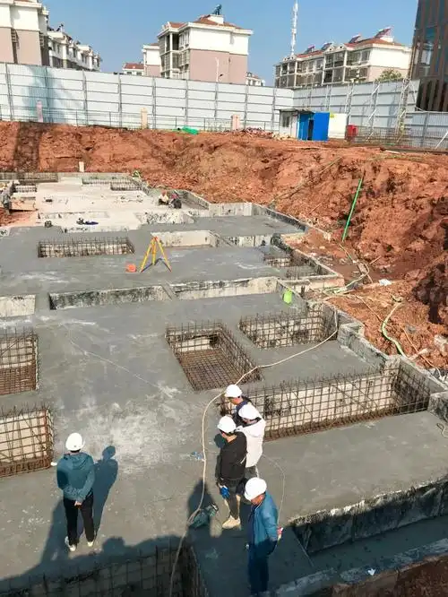 碧溪天地4月工程进度3号楼地下室基础施工中