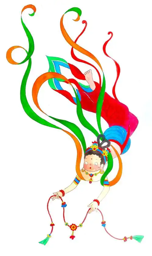 呆萌可爱的飞天 - z小妹儿 - 原创作品 - 视觉中国(shijueme)