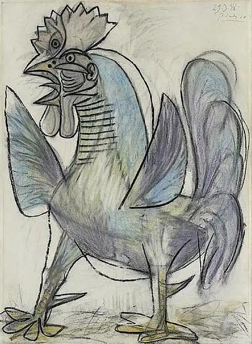 陈矮的相册-【绘画】毕加索的公鸡
