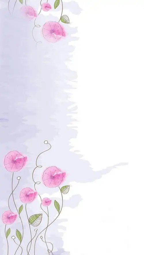 背景搜索 > 红花素雅文艺简约h5